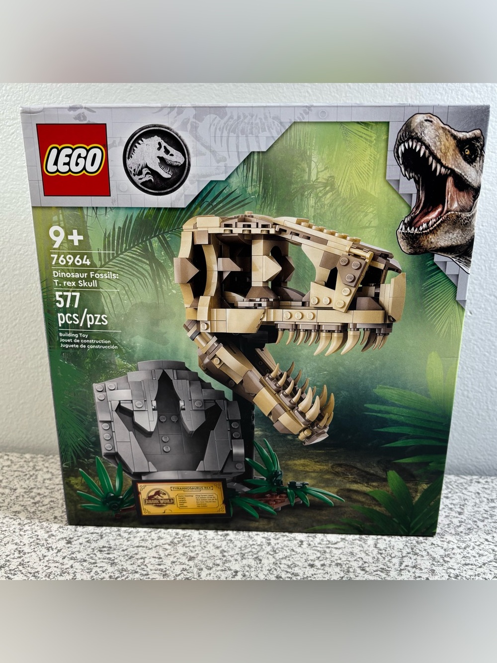 LEGO 76964 Jurassic World Park Dinosaur Fossils: T. rex Skull New